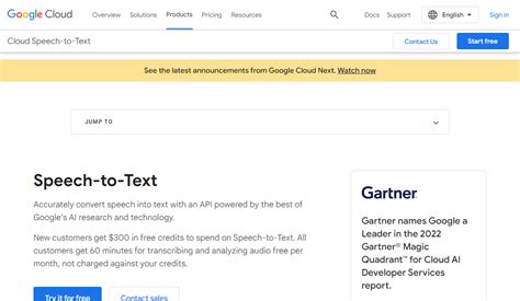 Google Cloud Speech To Text Text To Speech Explore Ai Tools