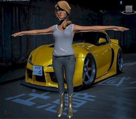 Beautiful Hot Woman Girl Lady D Model CGTrader