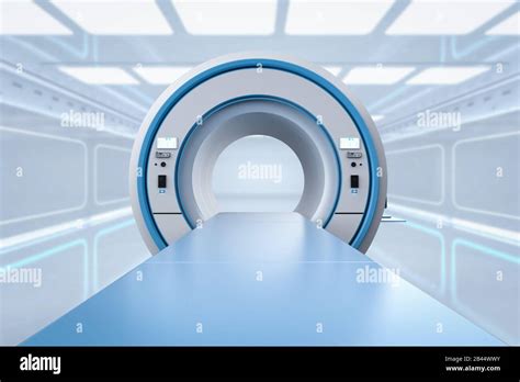 3d Rendering Mri Scan Machine Or Magnetic Resonance Imaging Scan Device