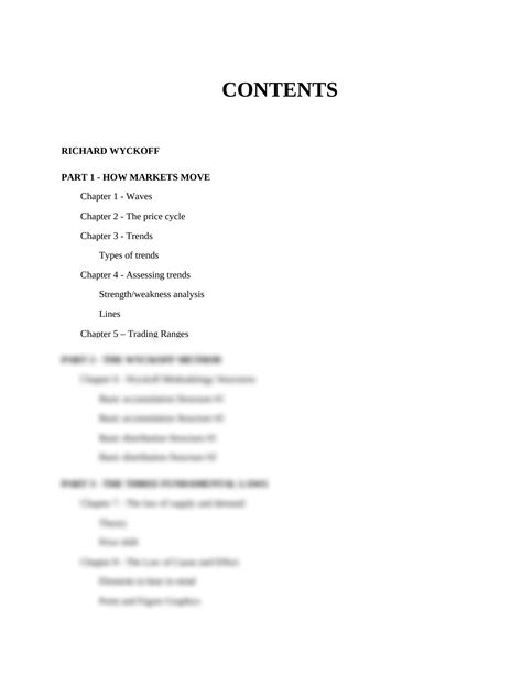 Wyckoff Methodology In Depth Pdf at Ashley Cianciolo blog