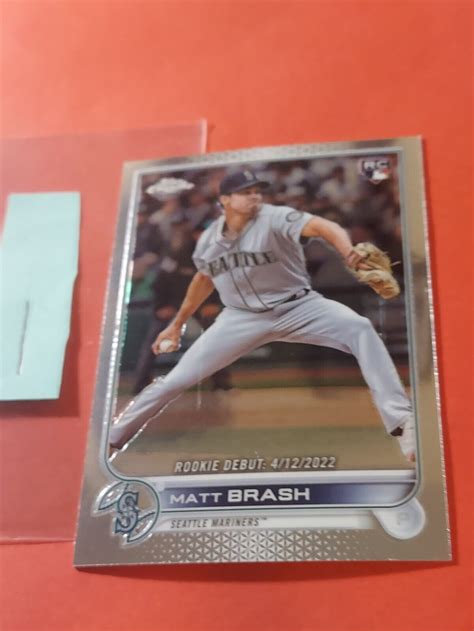 2022 Topps Chrome Update Usc187 Matt Brash Rookie Cd1 Ebay