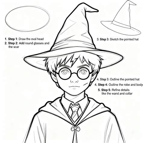 easy harry potter drawing 5