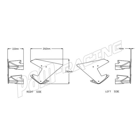 Ailerons Downforce Naked Puig Superduke R Pam Racing