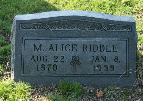 Malissa Alice Howell Riddle 1870 1939 Monumento Find A Grave