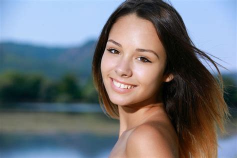 Изображение помечено Skinny Ackya Alex Matiss Brunette Emmy Eyes MET Art Mouth Nature