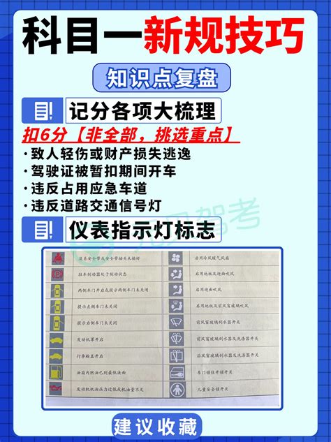 驾考新规扣分技巧速记！已过考学员整理分享！值得收藏