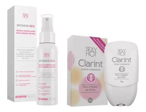 Kit Clareador Virilha E Tonico Hidratante Pelvic Intimus Sex Parcelamento Sem Juros