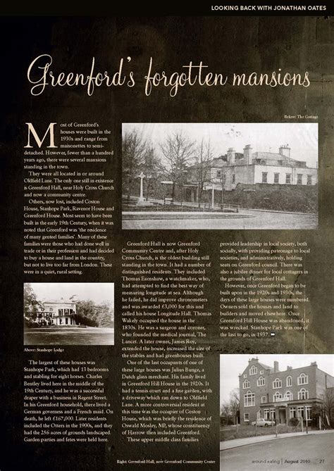 Greenford’s forgotten mansions - Around Ealing