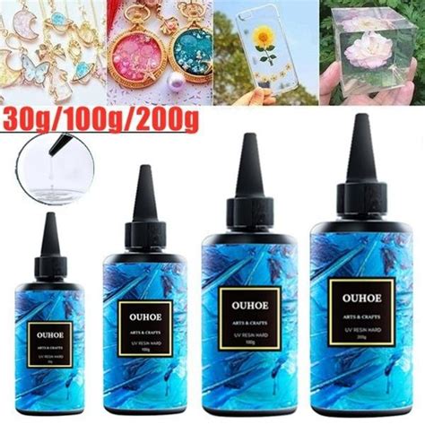 Купить 200 г/100 г/30 г УФ-смола, отверждаемая ультрафиолетом ...