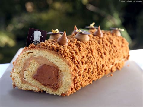 Bûche de Noël aux spéculoos Recette de cuisine avec photos Meilleur