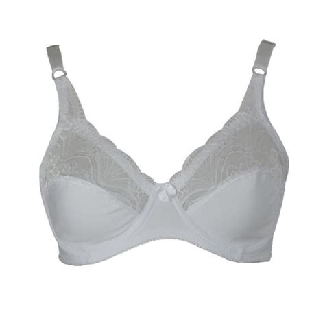 Soutien Gorge Dentelle Blanche Avec Armatures F Lingerie Femme Grande Taille Blanc