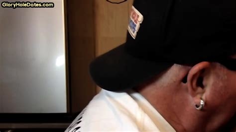 Mature DILF With Glasses Gloryhole Sucks Dick Of Neighbor