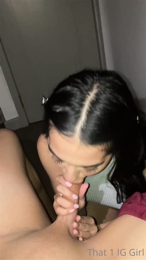 Busty Latina Slut Swallowing Cock