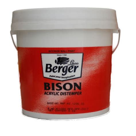 Buy Berger Distemper Bison Acrylic White 20Kg Online In India At Best