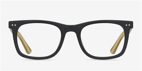 Montreal Rectangle Matte Black Full Rim Eyeglasses Eyebuydirect Canada