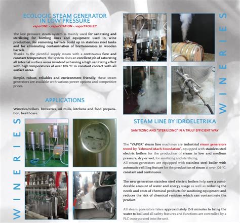 VaporOne Steam Generator 10KW - Willis European