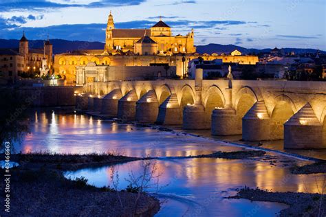 Mezquita and Roman Bridge in Cordoba Stock Photo | Adobe Stock