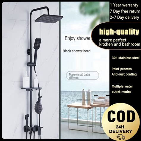 Shower Set Stainless Steel Bathroom Shower In Hot And Cold Water Shower With Faucet Set