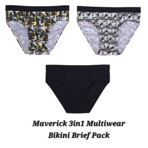 Avon Mens Bikini Brief In Multiwear Maverick Briefs Pack Shopee Malaysia