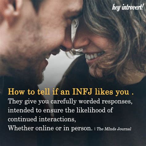 How To Tell If An Infj Likes You Infj Relationships Infj Personality Infj Love