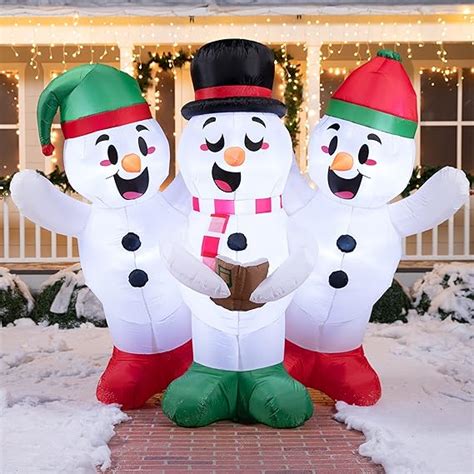 Joiedomi 7 Ft Christmas Inflatable Snowmen Decoration