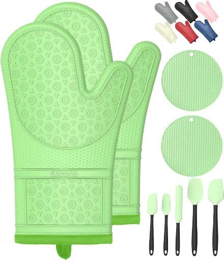 Off Oven Mitts With Hot Pads And Silicone Spatulas