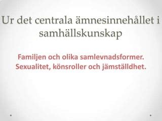 Sex Och Samlevnad PPTX