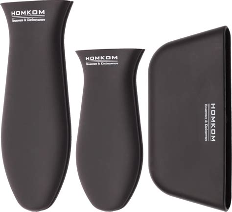 Amazon HOMKOM 3 Pack Silicone Hot Handle Holder Assist And Mini Handle Holder Pot Holder