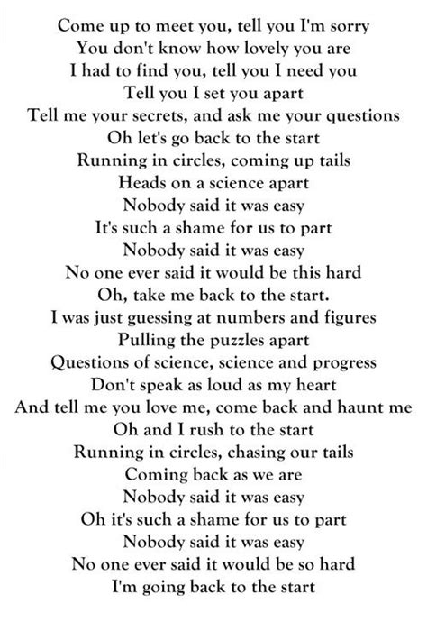 Lirik Lagu The Scientist Yang Dinyanyikan Oleh Coldplay Kabar Lumajang My XXX Hot Girl