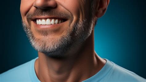 Premium Photo Laughing Mans Face With Naked Shoulders Generator By Ai