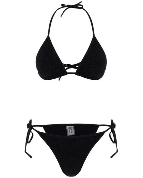 Hunza G Gina Bikini Set In Black Lyst