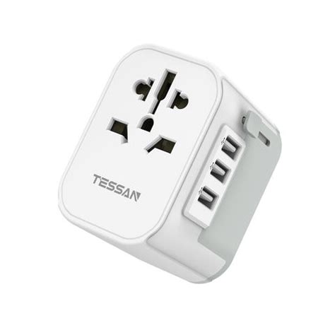 Tessan Universal Travel Adapter Portable Power Strip With Universal