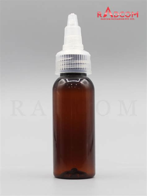 Ml Boston Amber Pet Bottle With Natural Serum Applicator With Zim Zam