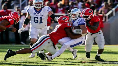 Top Ranked Georgia Seeks Perfect Sec Finish Against Kentucky