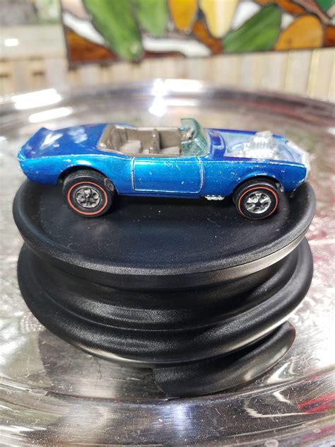 Vintage Mattel Redline Hot Wheels Blue Light My Firebird Original Redline Vintage Hot Wheel