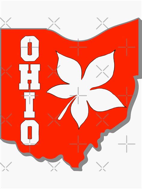 "Ohio Buckeye State" Sticker for Sale by dmbdana | Redbubble