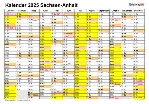 Schulferien In Sachsen-Anhalt 2025: Planung Und Informationen - Derrick