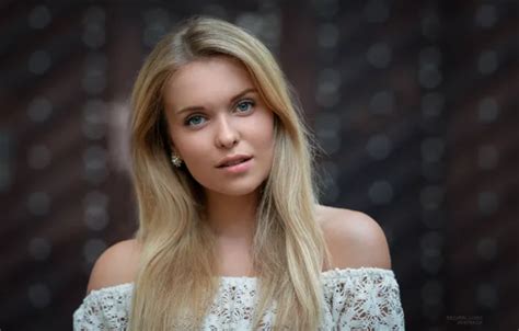 Wallpaper Girl Long Hair Photo Blue Eyes Model Lips Face Blonde For Mobile And Desktop