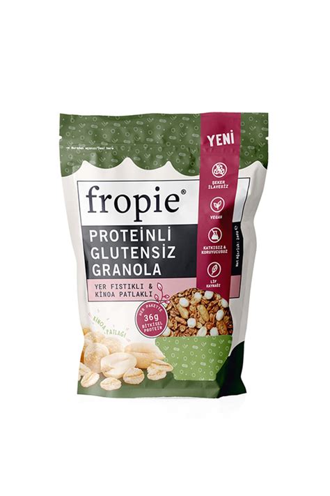 Frop E Proteinli Glutensiz Granola Yer F St Kl Kinoa Patlakl