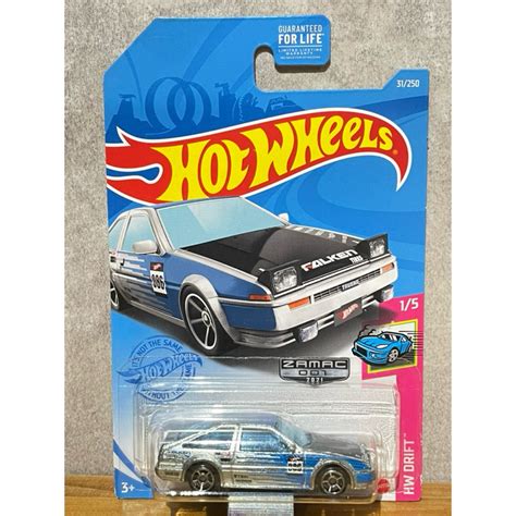Hot Wheels 風火輪 TOYOTA AE86 SPRINTER ZAMAC 清漆 美版 蝦皮購物
