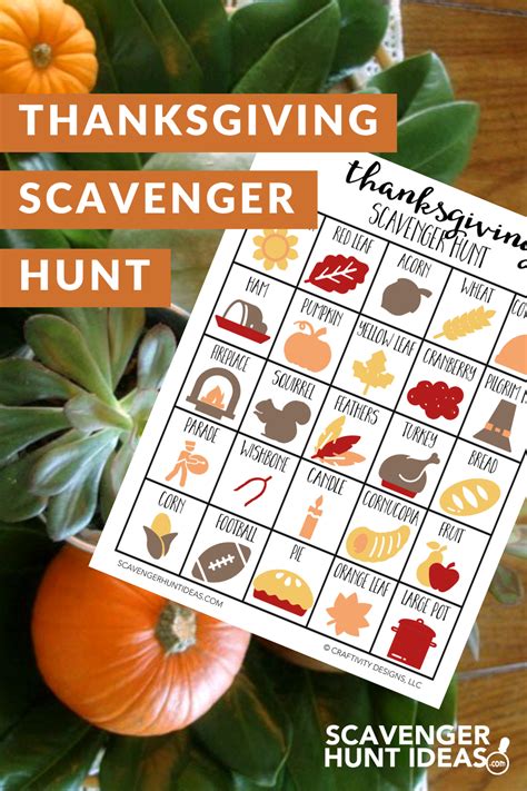 Fun Thanksgiving Scavenger Hunt (perfect for watching the parades ...