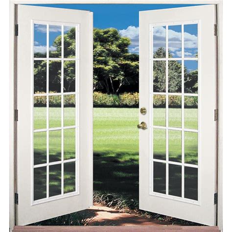 Reliabilt® 6 Reliabilt French Patio Door Florida Wind Code Approved Steel 15 Lite Insulated