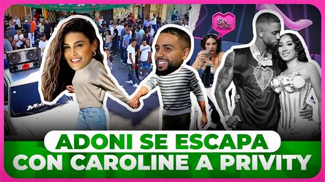 Dj Adoni Se Le Escapa A La Esposa Para Irse Con Caroline Aquino A