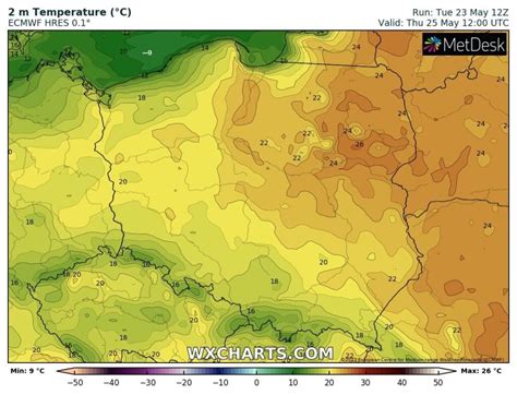 Prognoza pogody na czwartek 25 maja Powrót lata do Polski Znów