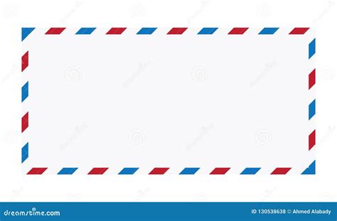 Air Mail Envelope Vector Illustration Stock Illustration - Illustration ...