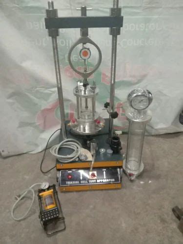 Mild Steel Analog Triaxial Cell Shear Test Apparatus For Laboratory