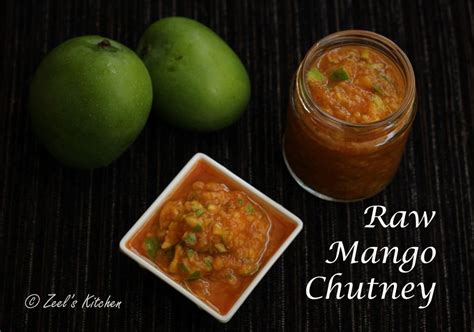 Raw Mango Chutney Gujarati Raw Mango Chutney Zeel S Kitchen