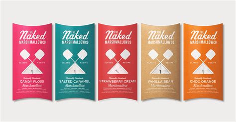 Naked Marshmallow Co Branding And Packaging Design Behance