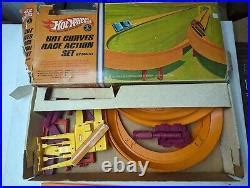 Car Track Set Vintage 1960s Hot Wheels HOT Curves Race Action INCOMPLETE Track Set NO Car 6281