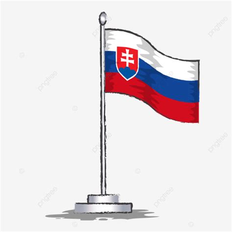 Slovakia Flag Vector Illustration, Slovakia Flag, Symbol, National PNG ...